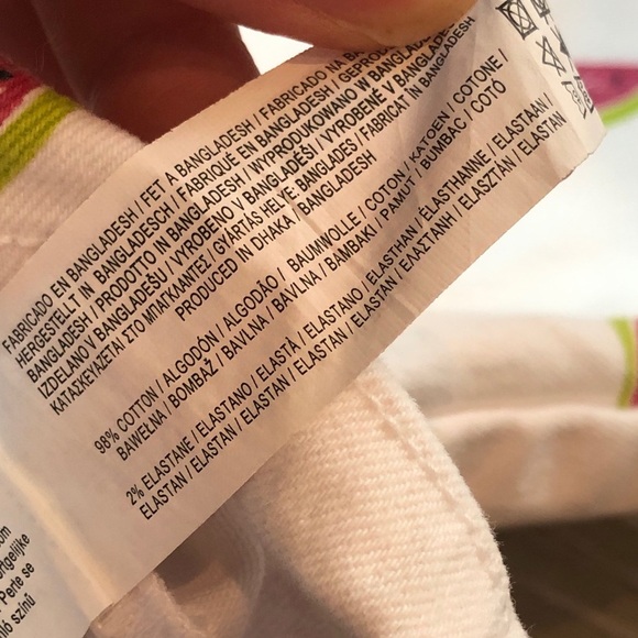 Primark Cares Watermelon Print White Denim Overalls Baby Girl Size 9-12 Months - Picture 10 of 10